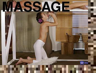 Petite Babe Glory Hole Knob Massage 1 - Massage Rooms