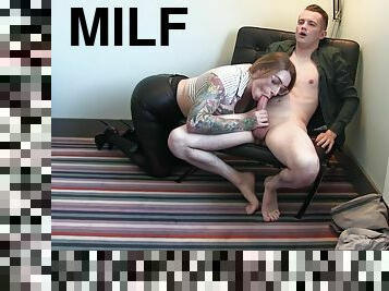 Lustful MILF and Naked Guy - Homemade Sex