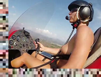 Naked Gyrocopter Girl