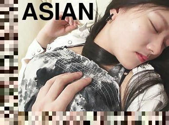 asia, penis-besar, jepang, tidur, perempuan-jalang, penis