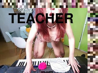 Riding my piano teacher