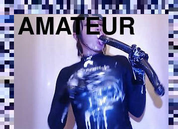 amatör, brudar, deepthroat, dildo, ensam