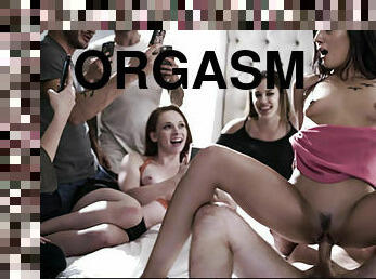 orgasme, pesta, umum, sayang, remaja, gila, muda-diatas-18, kamar-tidur, manis, penghinaan
