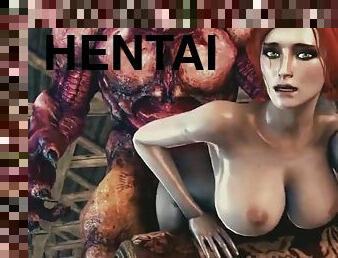 buntut, payu-dara-besar, zakar-besar, kompilasi, sex-dalam-kumpulan, hentai, 3d, menakjubkan, zakar