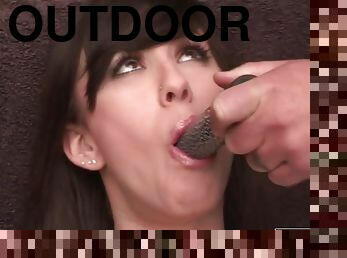 Hottie Jennifer White loves nothing more than having intercourse with two guys outdoors - jennifer white