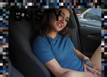 Johnny The Kid fucked busty teen Jezebeth in the car