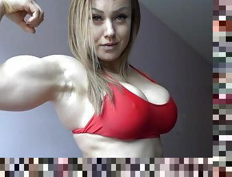 Hot Little Muscle Milf Flexing - Mature