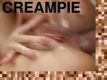 Young attractive babe fucked ass and pussy creampie