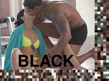 BLACK4K. Parents are out, why is a teen having sex with a black coach?