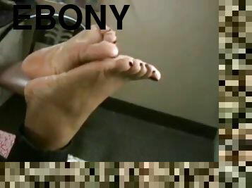 Ebony foot fetish pt1 scarletporn.com