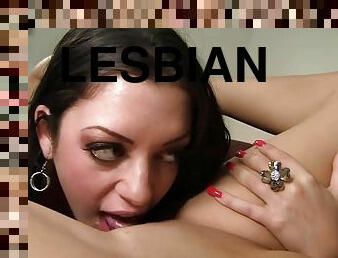 Brunette Lesbian Melina Mason Going Down Below Kiera King - pussy licking