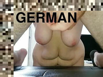German guy gets his ass eaten by bbw
