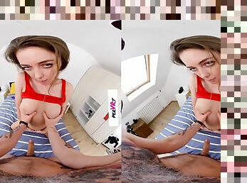 Alluring girl VR hardcore porn clip
