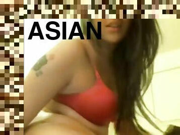 Amazing asian milf anal plug orgasm big ass