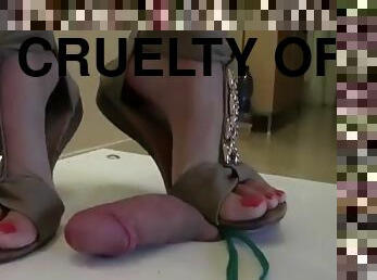 Cruelty Of Goddess Anita-brown sandals cock crush