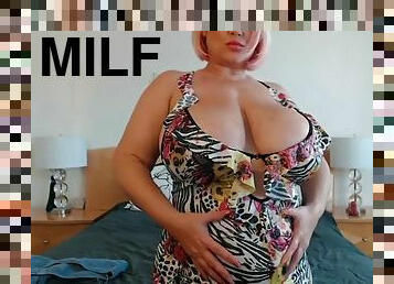 Samantha 38G Rubs Large Belly