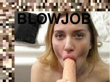 The Most Amazing Bathroom Blowjob From Perfect Horny Blonde
