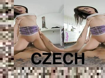 Czech Babe Rides Cock - Czech Pornstar Jenny Doll POV