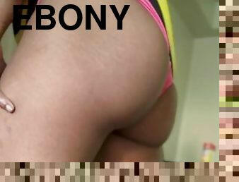 Ebony Teen Twerking in Pink Panties