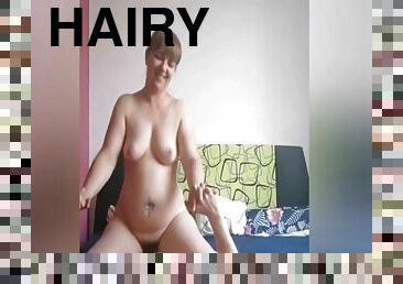 Hot hairy chubby housewife a real fuck