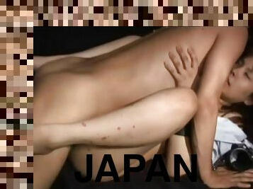 Chained up Japanese slut fucked missionary style