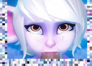 YORDLE TRISTANA DRY YOUR BALLS AND SWALLOW ALL YOUR WARM AND THICK CUM  Merengue Z