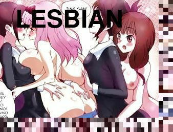 Tro de lesbianas Inno Fujiwara y Kaguya sama love is war