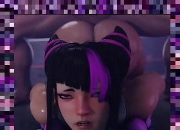 Juri Have Fun Anal Fucking And Getting Cum In Ring  Hottest Anal Street Fighter Hentai 4k 60fps