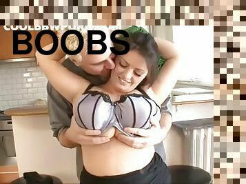 Fat boobs sucked