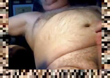 Grandfather cum on cam