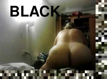 BBW loves to ride a black cock