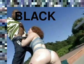 Mylie Moore hot redhead with nice ass fucked by black