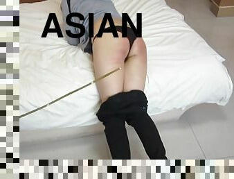 asiatiche, ragazze-giovani, sculacciate