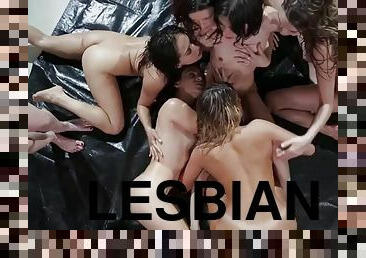 אורגיה-orgy, מסיבה, חתיכות, לסבית-lesbian, הארדקור, גינגי, בלונדיני, עצום