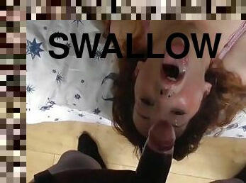 Cumshot Facial and Swallow Compilation Part 1