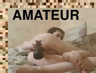 amateur, anal, jouet, gay, joufflue, européenne, euro, gode, solo