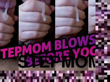 HORNY STEPMOM SUCKS HER BOY IN HER PINK BODYSUIT RIGHT BEFORE YOGA