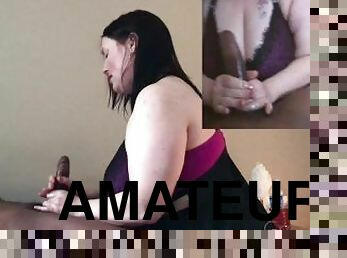 amatör, avsugning, blandade-raser, milf, svart, bbw, pov, ängel, kuk, sugande