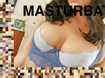 Breathtaking l masturbating viciously and moaning like crazy