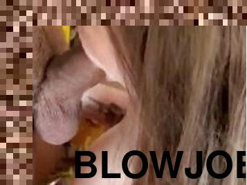 Messy blowjob on BBC