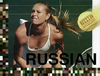 Famous russian tennis player maria sharapova is a sexy blonde