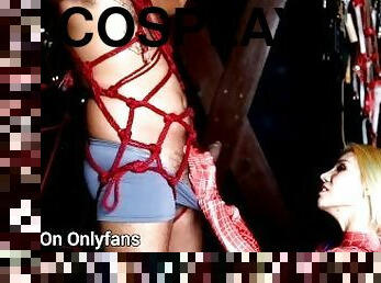 Mhouse Studio : Spiderman Cosplay Thai Milf Shibari