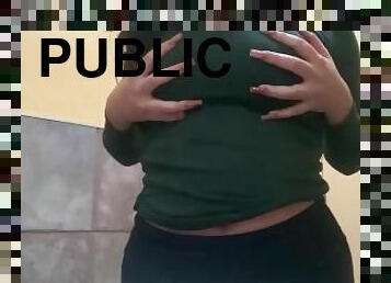 Flashing my titties in public