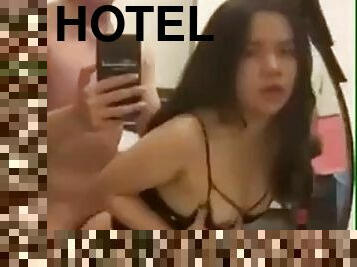Licking with a girlfriend in a hotel and thats it