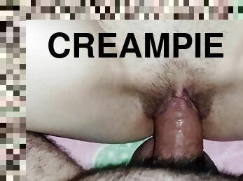 Fuck my horny girlfriend&#039;s pussy until it&#039;s full of milk -POV-CREAMPIE - Porn in Spanish