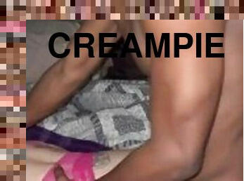 amatör, cumshot, mörkhyad, blandade-raser, creampie, sprut, muskulös