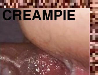 Reverse creampie.