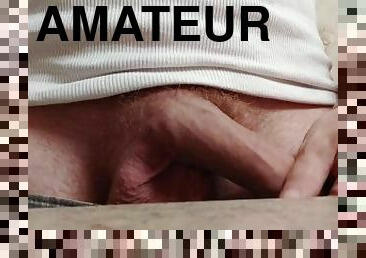 énorme, masturbation, amateur, énorme-bite, point-de-vue, fétiche, solo, blanc, bite