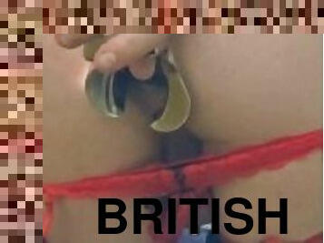 masturbation, amatör, anal, leksak, hardcore, brittisk, underkläder, dildo