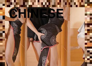 FGO Chinese dress Cosplayer, she fucked by sex friend, Tamamo vitch koyanskaya Part.6